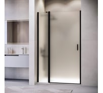 Душевая дверь RGW 130*195 LE-004-B Чёрный/Матовое/6 мм 351200413-24