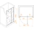 Душевая дверь RGW 100-110*195 PA-008-B Чёрный/Матовое/6 мм (Easy) 350800801-24 5