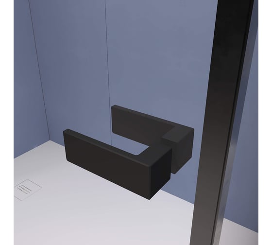 Душевой уголок RGW 120* 80*200 SV-040-B, прямоугольник, черный, матовое стекло 8 мм, 2 уп. 353204028-24