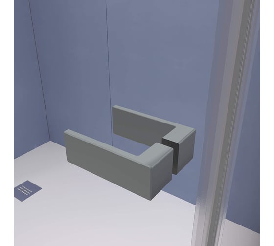 Душевой уголок RGW 100*80*200 SV-040-Gr, прямоугольник, серый, прозрачное стекло 8 мм, 2 уп. 353204008-110