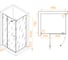 Душевой уголок RGW 100*80*200 SV-040-Gr, прямоугольник, серый, прозрачное стекло 8 мм, 2 уп. 353204008-110 6