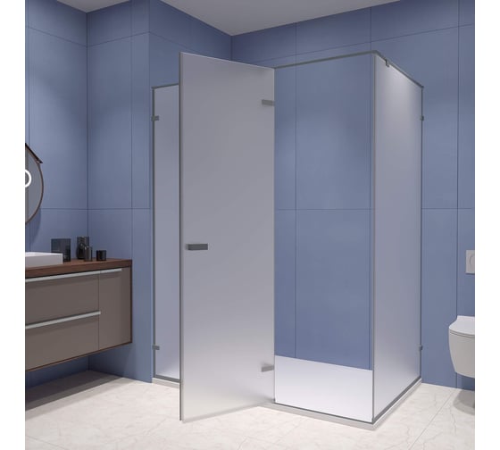 Душевой уголок RGW 120*90*200 SV-040-Gr, прямоугольник, серый, матовое стекло 8 мм, 2 уп. 353204029-210