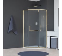 Душевой уголок RGW 90*90*195 HO-084-Gb, трапеция, золото брашированное, матовое стекло 8 мм, 2 уп. 350608499-026