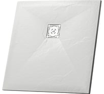 Душевой поддон RGW 80х80х2,5 ST-0088W белый/квадрат O 90 мм, каменный 16152088-01