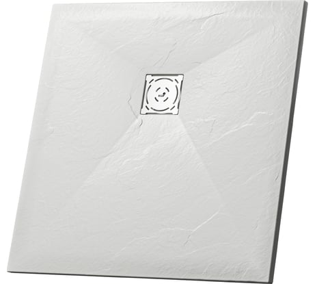 Душевой поддон RGW 80х80х2,5 ST-0088W белый/квадрат O 90 мм, каменный 16152088-01