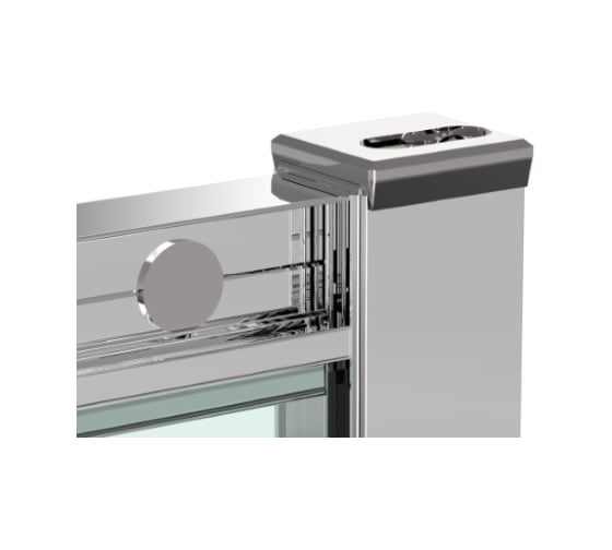 Душевой уголок RGW 80*80*185 CL-54, полукруг, хром, прозрачное стекло 5 мм 32095488-11