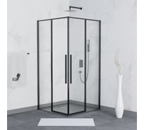 Душевой уголок RGW 100*100*195 SV-31-B, квадрат, черный, прозрачное стекло 6 мм, Easy Clean 32323100-14