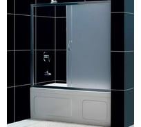 Шторка на ванну RGW 180*150 EF02-S хром, матовое стекло 6 мм SC-62 EF02-S-180