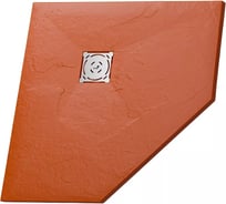Душевой поддон RGW 90*90*2,5 ST/T*-0099Tr терракот, трапеция, 90 мм, каменный 16155099-11