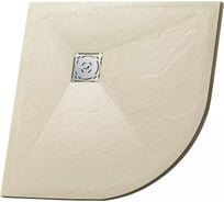 Душевой поддон RGW 90*90*2,5 ST/R-0099Be бежевый, полукруг, 90 мм, каменный 16153099-03