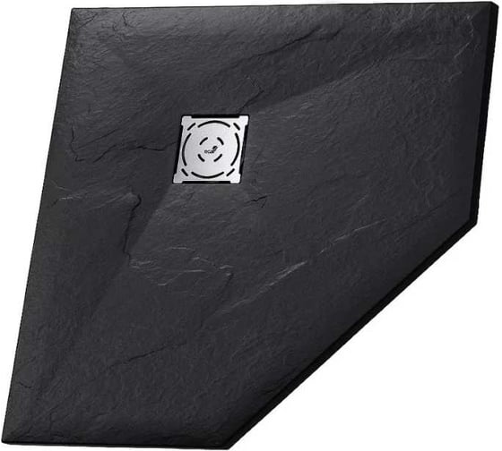 Душевой поддон RGW 90*90*2,5 ST/T*-0099B черный, трапеция, 90 мм, каменный 16155099-04