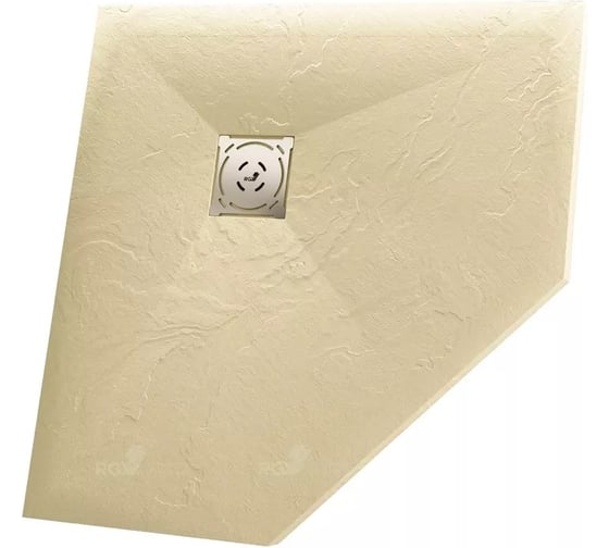 Душевой поддон RGW 90*90*2,5 ST/T*-0099Be бежевый, трапеция, 90 мм, каменный 16155099-03