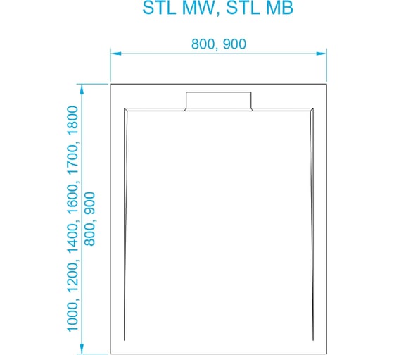 Душевой поддон RGW 90*90*3,5 STL-099MB черный мрамор, квадрат, каменный, S-14 52211099-14