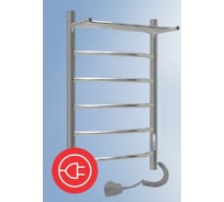 Полотенцесушитель электрический ТЕРМОДИЗАЙН нерж. EP(лесенка с полк) W=500, H=800 (5 перекладин) TDEP005E