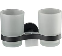 Стакан для зубных щеток D-Lin двойной, черный D212111