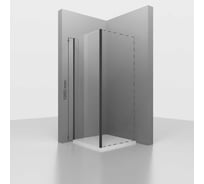 Боковая панель RGW 90*195 Z-050-2-B Чёрный/Прозрачное/6 мм 352205209-14