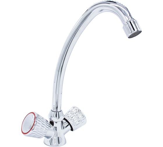 Смеситель для кухни Damento TONDO CU17.01, 1/2 керамика, хром, излив 335 мм, п/г (1/10) 000225 1