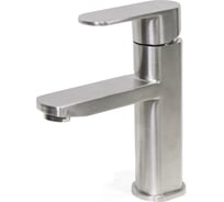 Смеситель для умывальника Damento SEMPLICE LA03.01 шаровый, нерж.сталь, излив короткий, п/г (1/10) 016310