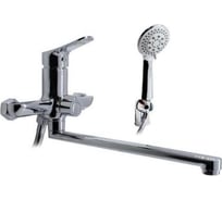 Смеситель для ванны Damento SOLO BA 01.10, шаровый, хром, излив 300 мм, лейка 5 режимов (1/10) 0029