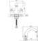 Смеситель для умывальника Doron DL 1501-N, 1/2 керамика, хром, излив короткий, п/г (1/10) 000268 2