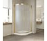 Душевой уголок Vegas-Glass профиль золото, стекло сатин ZS-F TUR NOVO 100х80 09 10 1