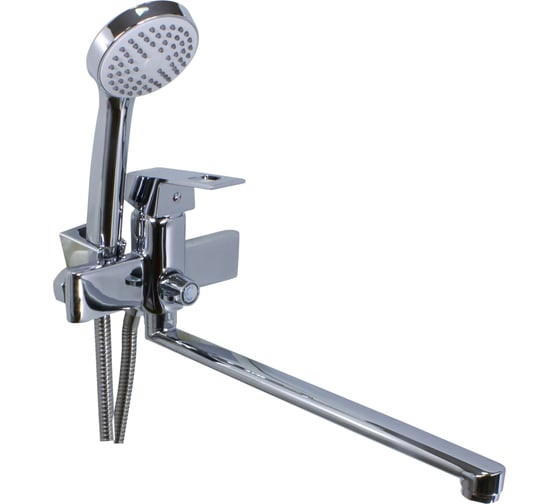 Смеситель для ванны Doron DВ 2135-35L, шаровый, хром, излив 350 мм, лейка 1 режим (1/10) 011991 1