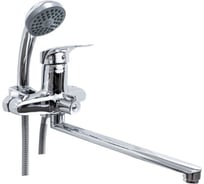 Смеситель для ванны Doron DВ 2131-30L, шаровый, хром, излив 300 мм, лейка 1 режим (1/10) 011986