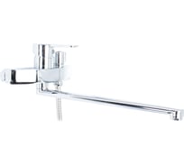 Смеситель для ванны Doron DВ 2622-35L, шаровый, хром, излив 350 мм, лейка 1 режим (1/10) 000290