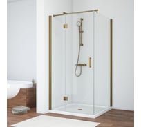 Душевой уголок Vegas-Glass бронза, стекло прозрачное AFP-Fis 120x100 05 01 L