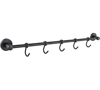 Держатель с 5-ю крючками D-Lin черный D288111-5