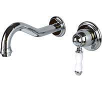 Смеситель настенный для раковины Bronze de Luxe ТИФАНИ хром, керамическая ручка 1920CRC