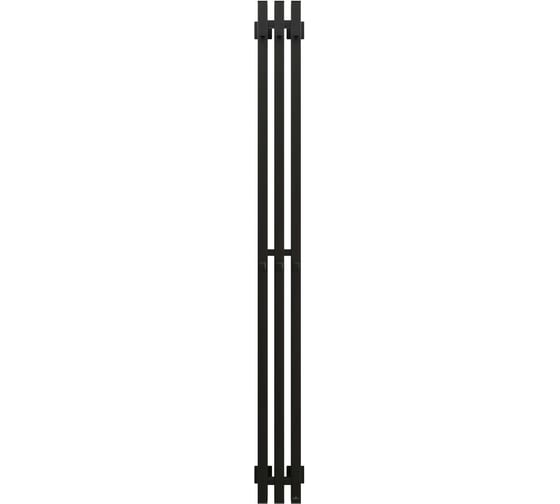 Полотенцесушитель электрический GROTA Corsa K 130x1500, черный Corsa K 130х1500 N RAL9005 EL 1