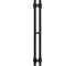 Полотенцесушитель электрический GROTA Corsa K 100x900 черный Corsa K 100х900 N RAL9005 EL 1