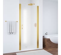 Дверь в душевой проем Vegas-Glass профиль золото, стекло сатин ЕР 75 09 10