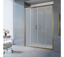 Дверь в душевой проем Vegas-Glass профиль бронза, стекло сатин Z2P 210 05 10