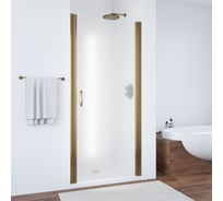 Дверь в душевой проем Vegas-Glass профиль бронза, стекло сатин ЕР 60 05 10