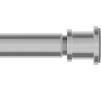 Карниз для ванной комнаты IDDIS Elegante 110-200 см, хром глянцевый, RSC0120i14
