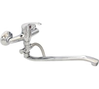 Cмеситель для ванны и умывальника ARGOTECH Stroy d-35, штоковый, s-образный излив, 300 мм, 34164