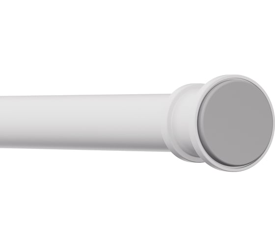 Карниз для ванной комнаты IDDIS Elegante 110-200 см, белый матовый RSW0120i14