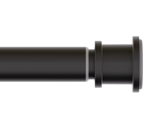 Карниз для ванной комнаты IDDIS 110-200 см, черный матовый, Элеганте (Elegante), , RSB0120i14