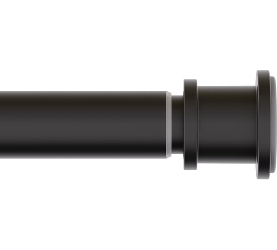 Карниз для ванной комнаты IDDIS 110-200 см, черный матовый, Elegante RSB0120i14