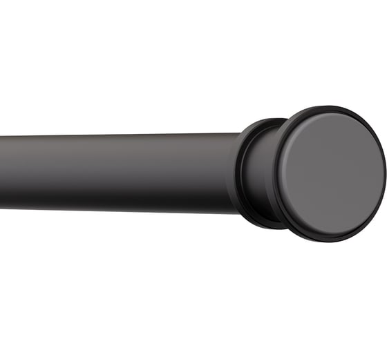 Карниз для ванной комнаты IDDIS 110-200 см, черный матовый, Elegante RSB0120i14