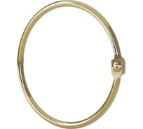 Набор колец для шторы в ванную комнату IDDIS металл, золотой матовый RM04GLOi15