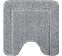 Коврик для ванной комнаты с вырезом IDDIS, 45х45 см, микрофибра, серый, PTLT06Mi12