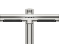 Сушилка для рук сенсорная SONNEN смеситель для раковины SF1204 1200Вт 95м/с IP24 75дБ, метал, 607194