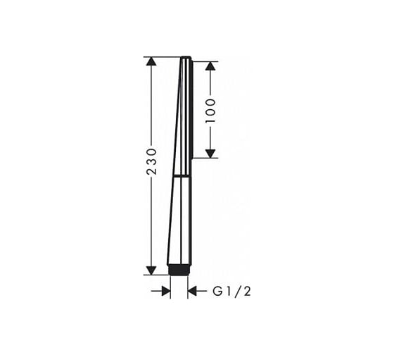 Ручной душ-палочка Hansgrohe 26867000 Rainfinity 100 1jet EcoSmart 00063773