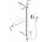 Душевая штанга Hansgrohe 27640400 Unica E 0.90 м, белый/хром 00047981 4