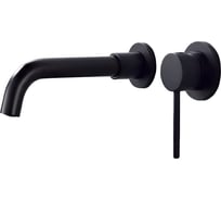 Смеситель для раковины скрытого монтажа Orange Karl черный M05-722b