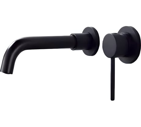 Смеситель для раковины скрытого монтажа Orange Karl черный M05-722b