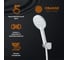 Набор смесителей с душ. гарнитуром ORANGE Лутц, белый M04-311w 20